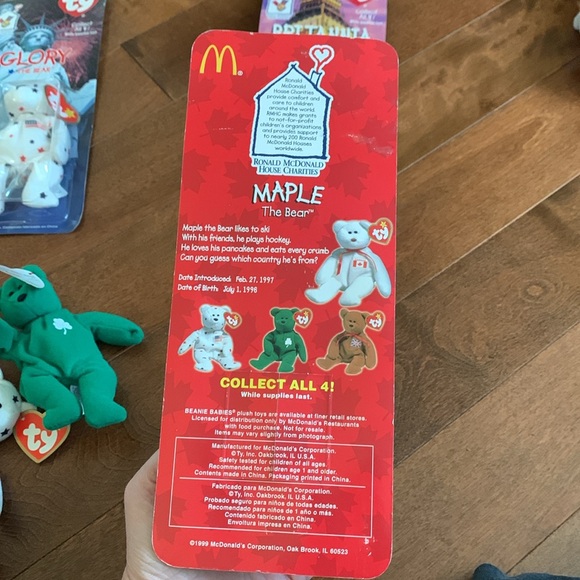 Lot of 90’s mini McDonald’s beanie bears; 4 are in original packaging. - Picture 9 of 10